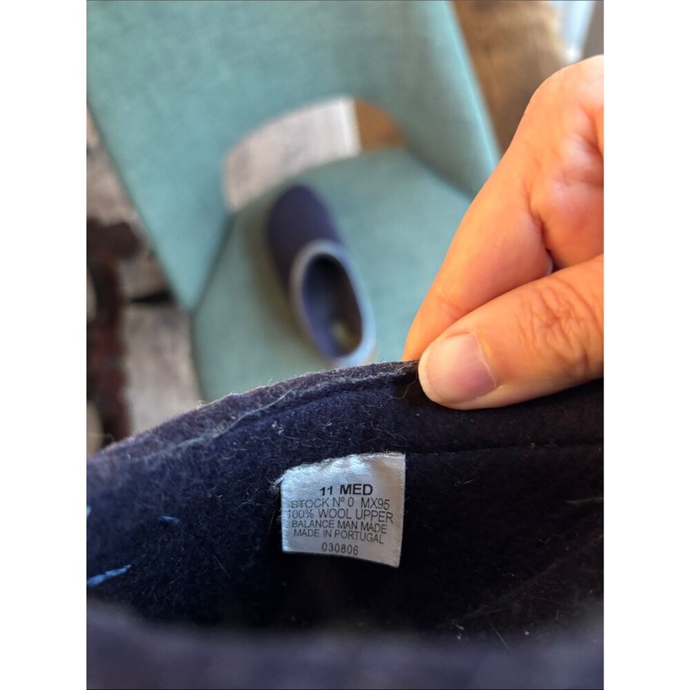 L.L. Bean women’s wool slipper clogs Navy Slip-On house shoes size 11 Warm cozy - Picture 7 of 12